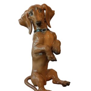 Istuva mäyräkoira Rosenthal 1957